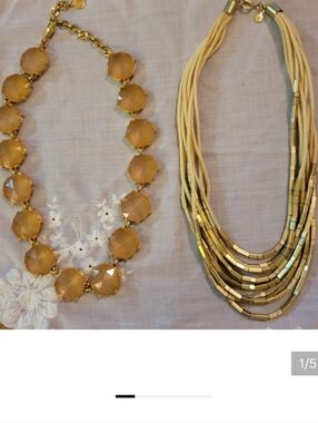 Gold Toned Statement Necklace Bundle